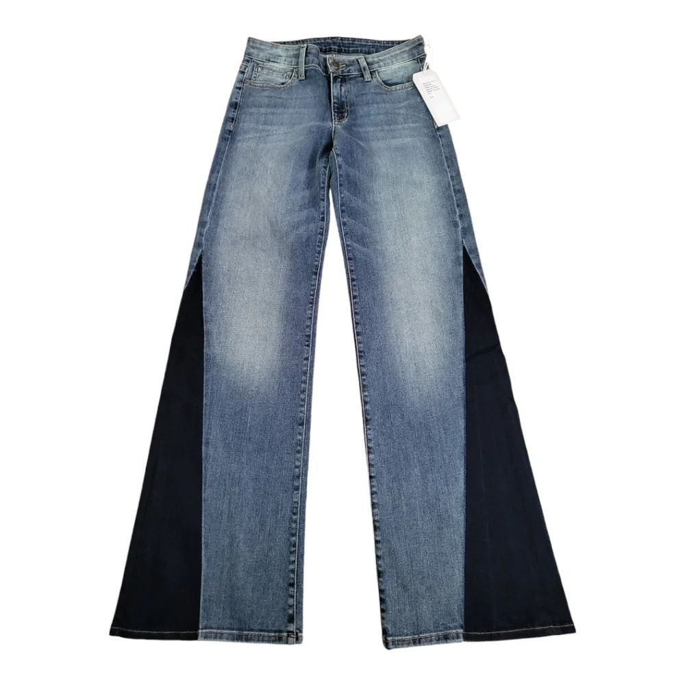 Fidelity Coco patchwork flared jeans Womens Size 2 Hippie